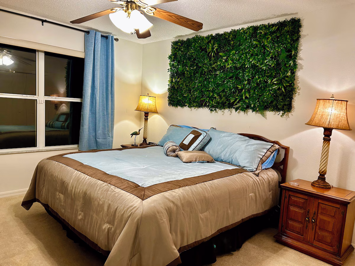 Guest bedroom with king bed