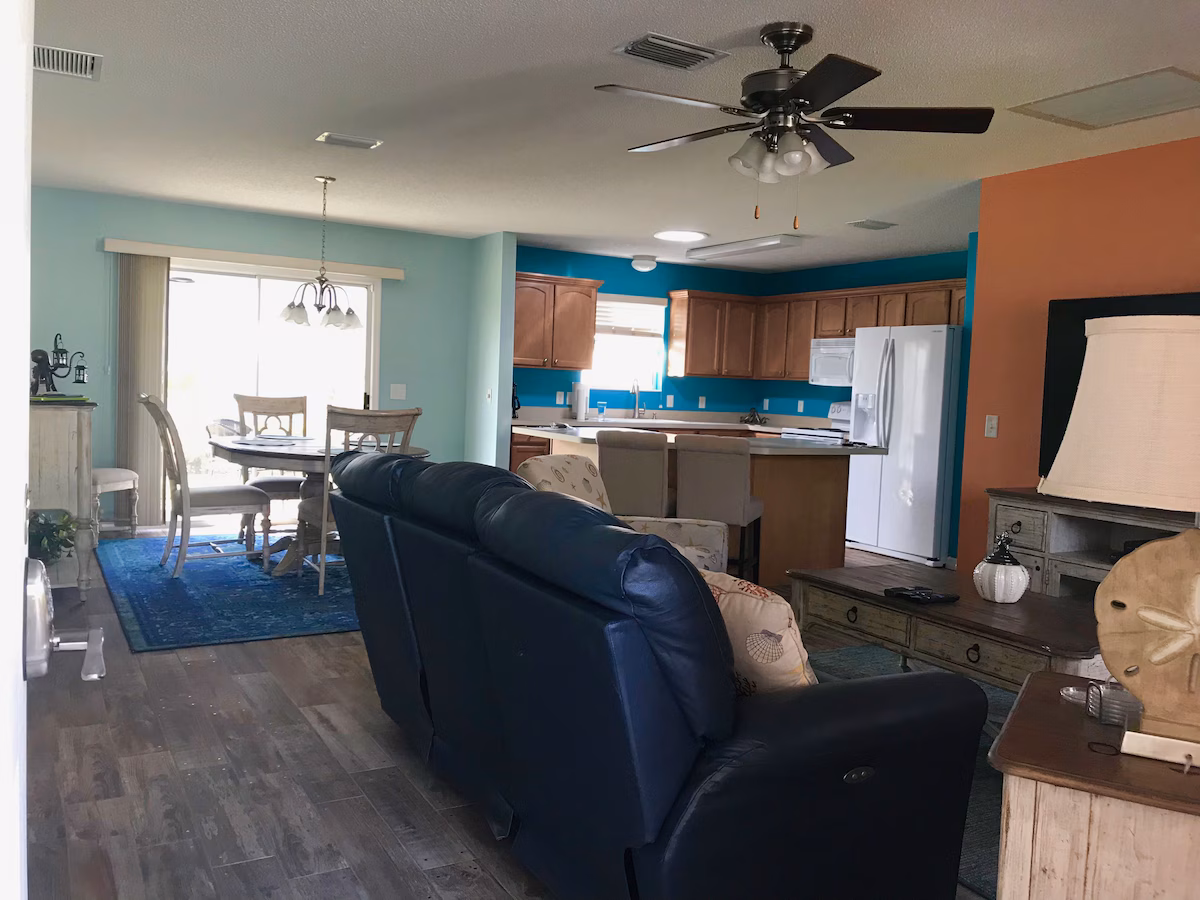 Open plan living dining and entrance