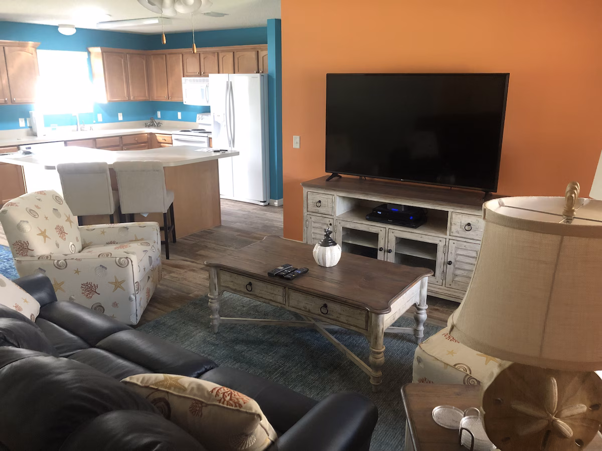 Living room coastal decor
